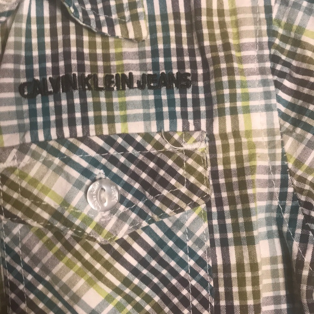 Plaid button down. - Picture 2 of 4